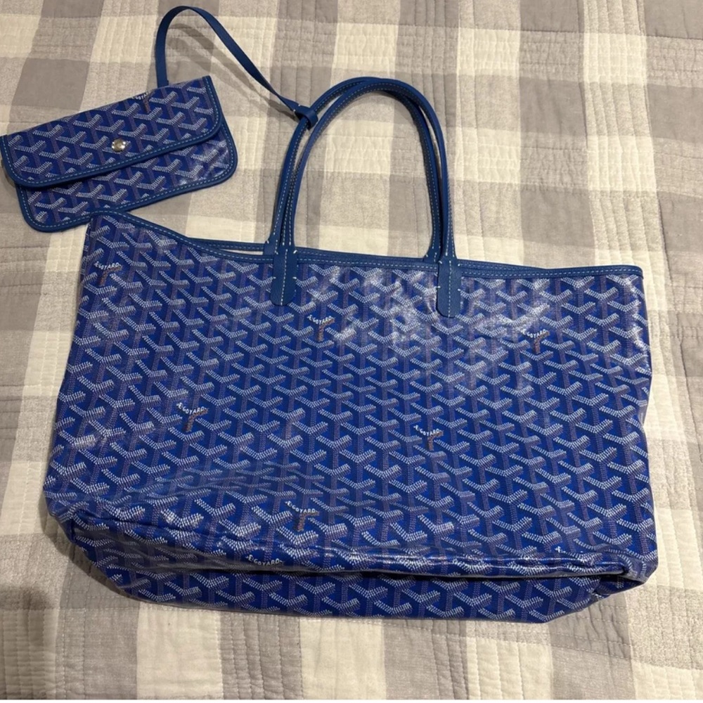 Blue Goyard Tote Bag